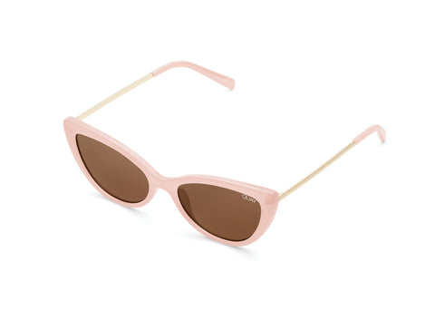 QUAY LUSTWORTHY light pink sunglasses