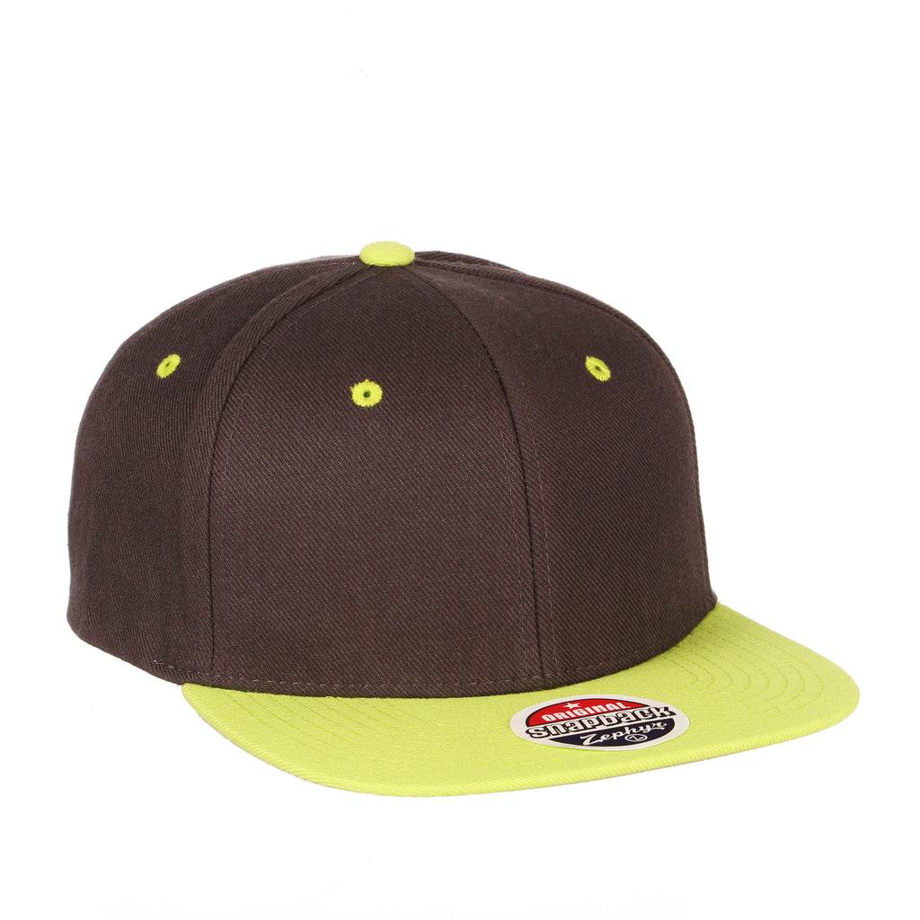 Blank Confederate Gray/Nuclear Green Z11 Snapback