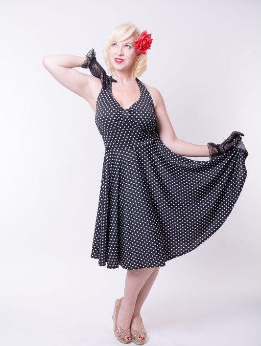 retro halter dress