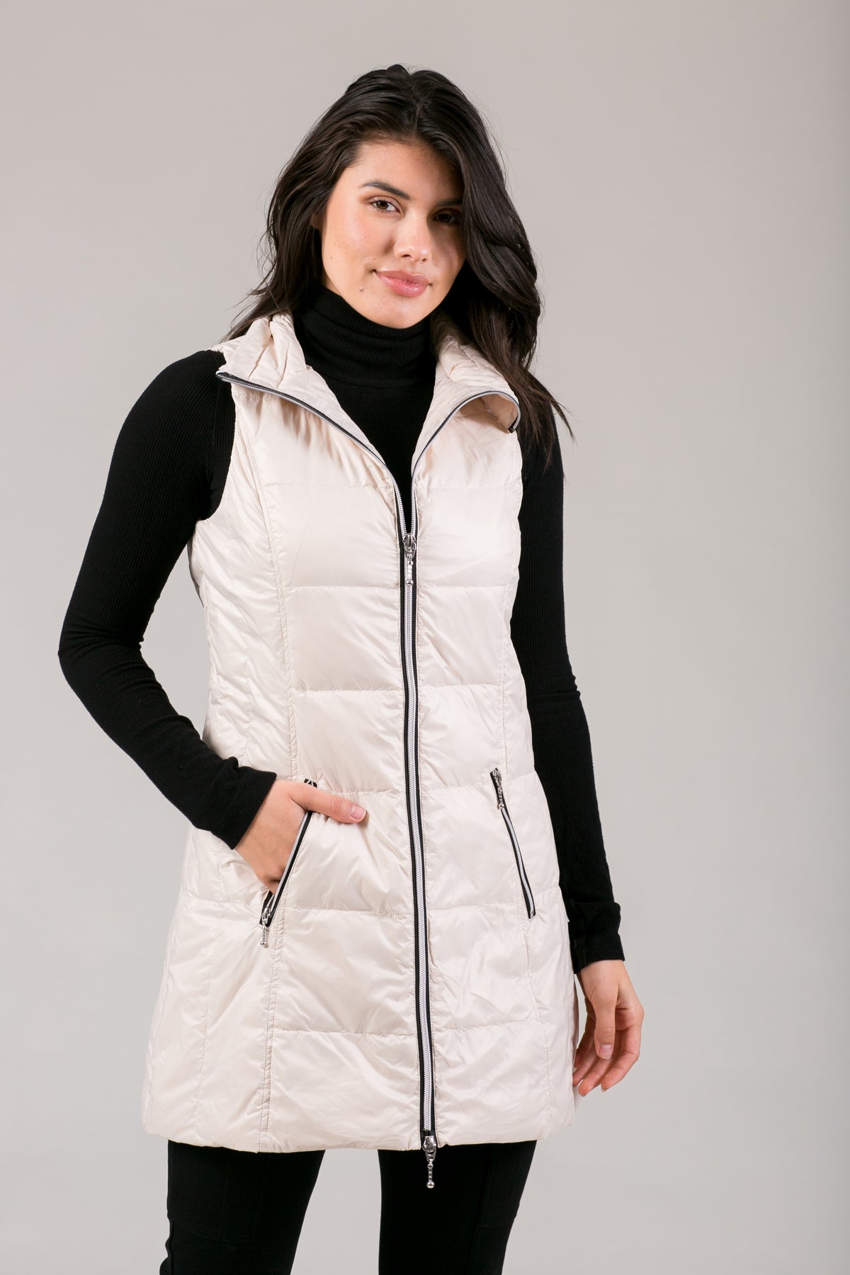 Long Nylon Down Vest – MyAnorak