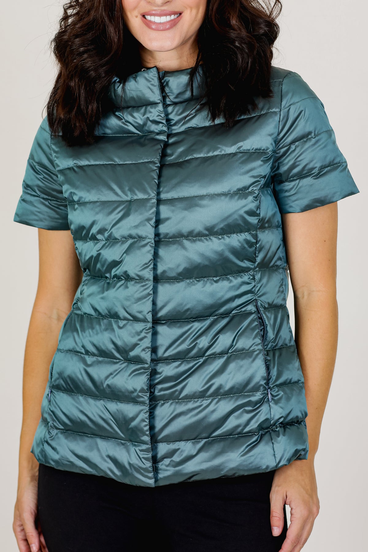 Short Sleeve Puffer Jacket Myanorak 