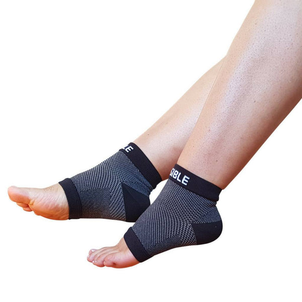 Plantar Fasciitis Socks - Foot Compression Sleeves - Black – BeVisible ...