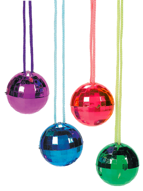 Disco Ball Party Necklace Disco Decorations Costume Just For