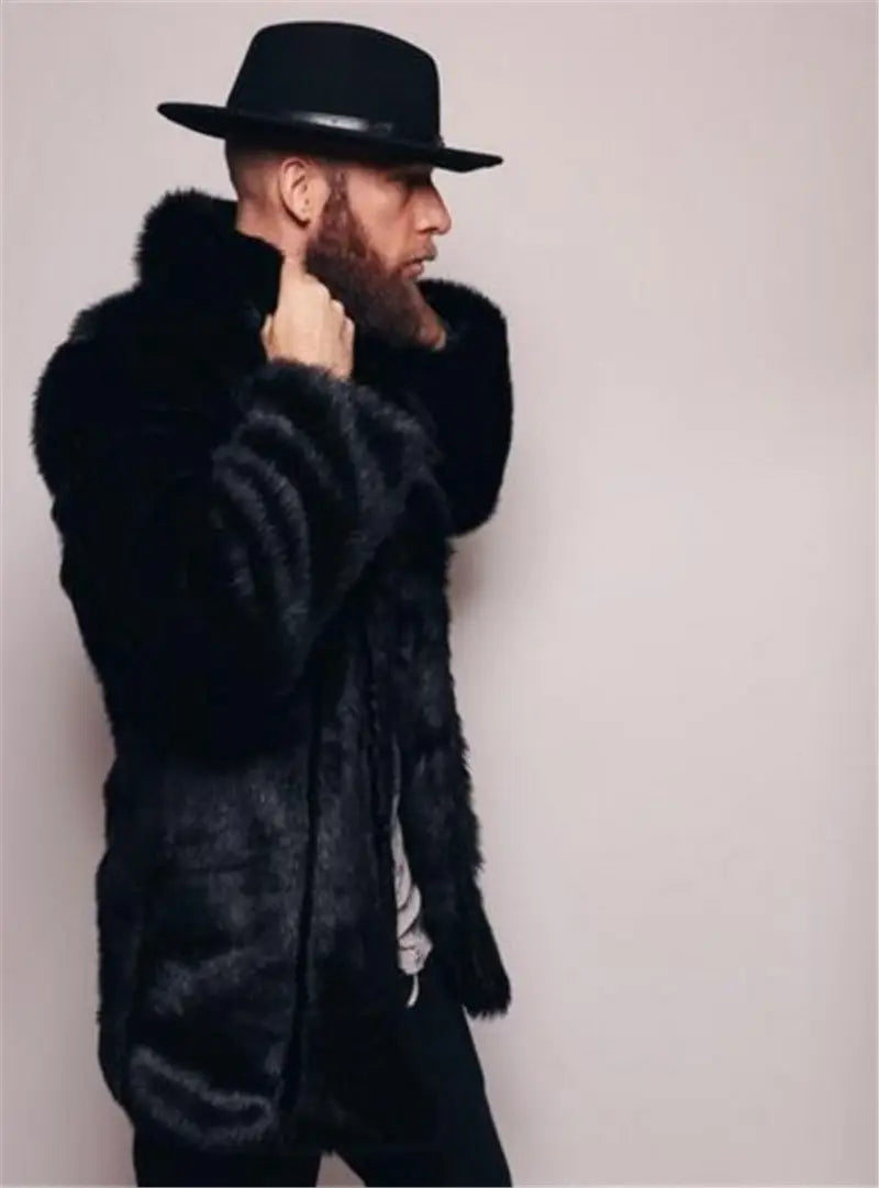 Mink-like Fur Overcoat for Men | same ANTHEM. Soulmate Streetwear