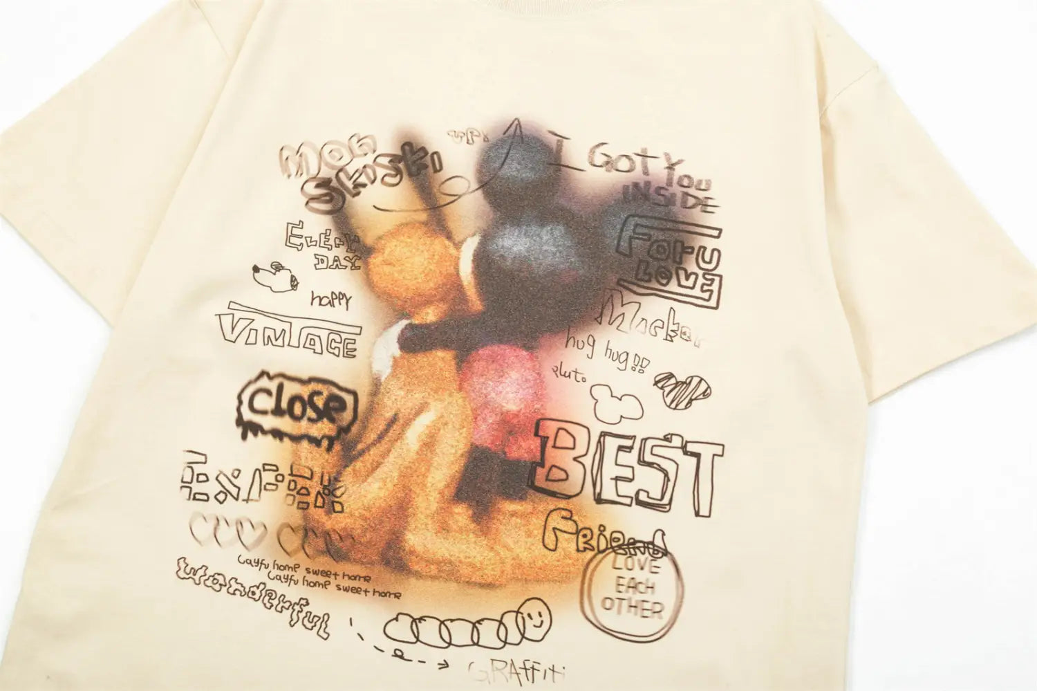 same ANTHEM. Retro Blurred Mickey T-Shirt – Soulmate Streetwear for Men