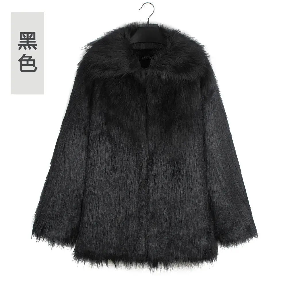 Men’s Faux Fox Fur Jacket | Luxury Winter Streetwear Coat | same ANTHEM