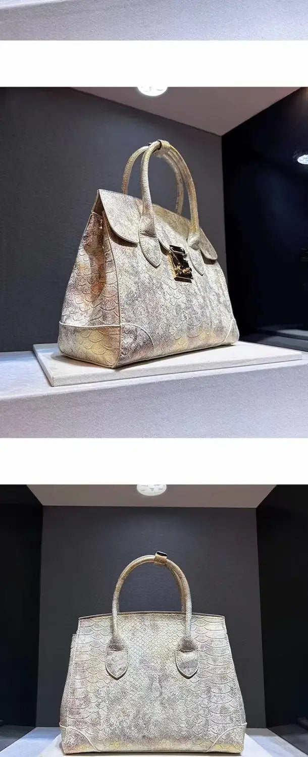 Snake Print Leather Crossbody Tote | Soulmate Streetwear – same ANTHEM.