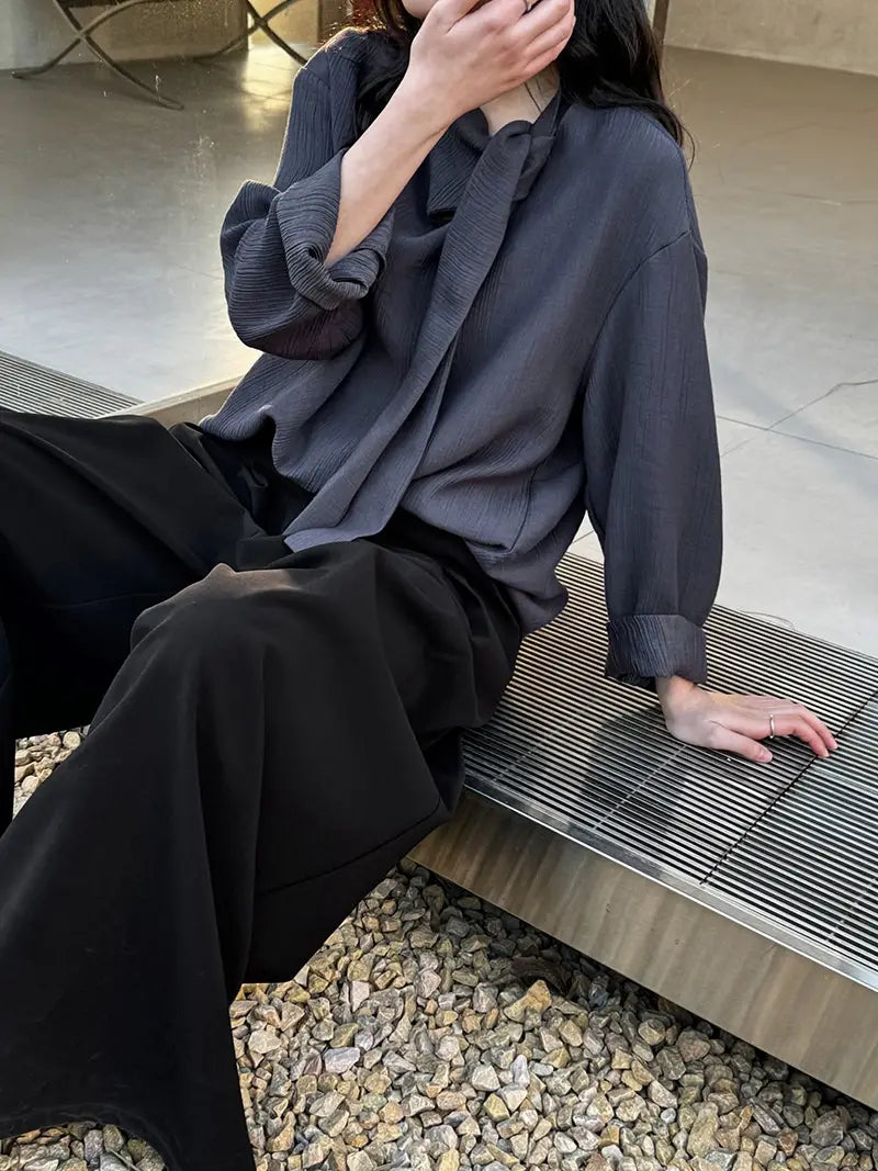 Wear Your Anthem | Chic Elegant Ribbon Texture Shirt for Lovers & Friends | same ANTHEM