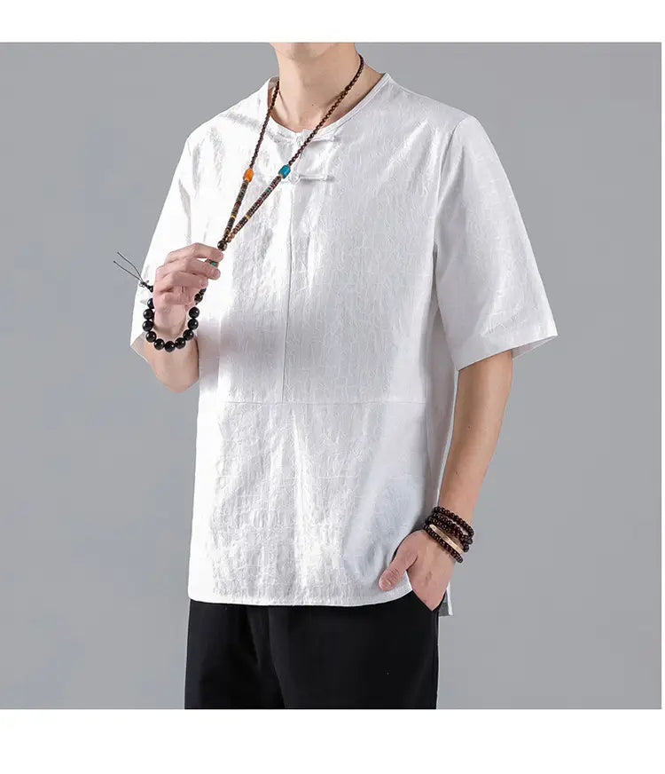 Jacquard Chinese-Style Tee – same ANTHEM. Soulmate Streetwear for Him