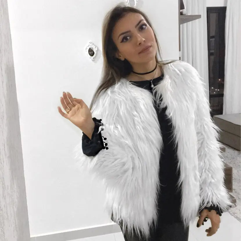 Short Plus Size Fur Coat for Women | Cozy Winter Outerwear | same ANTHEM.