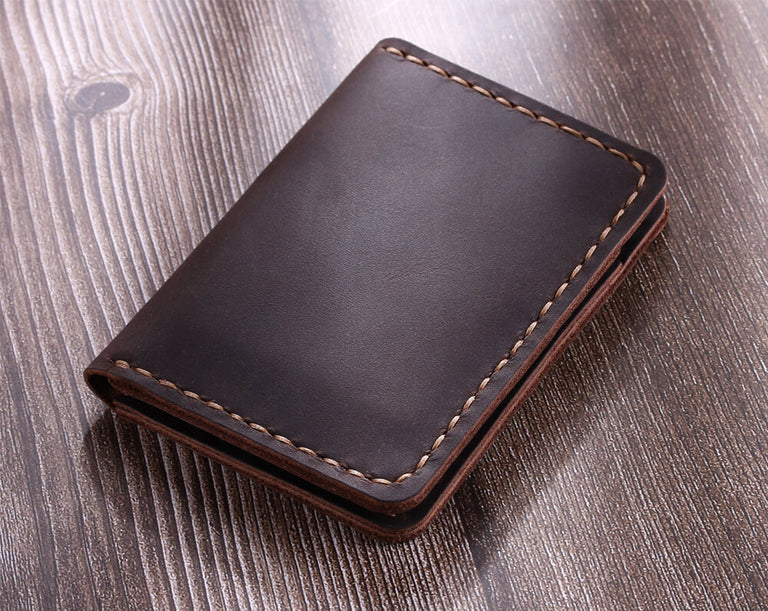 Minimalist Handmade Leather Card Wallet Holder | Robrasim