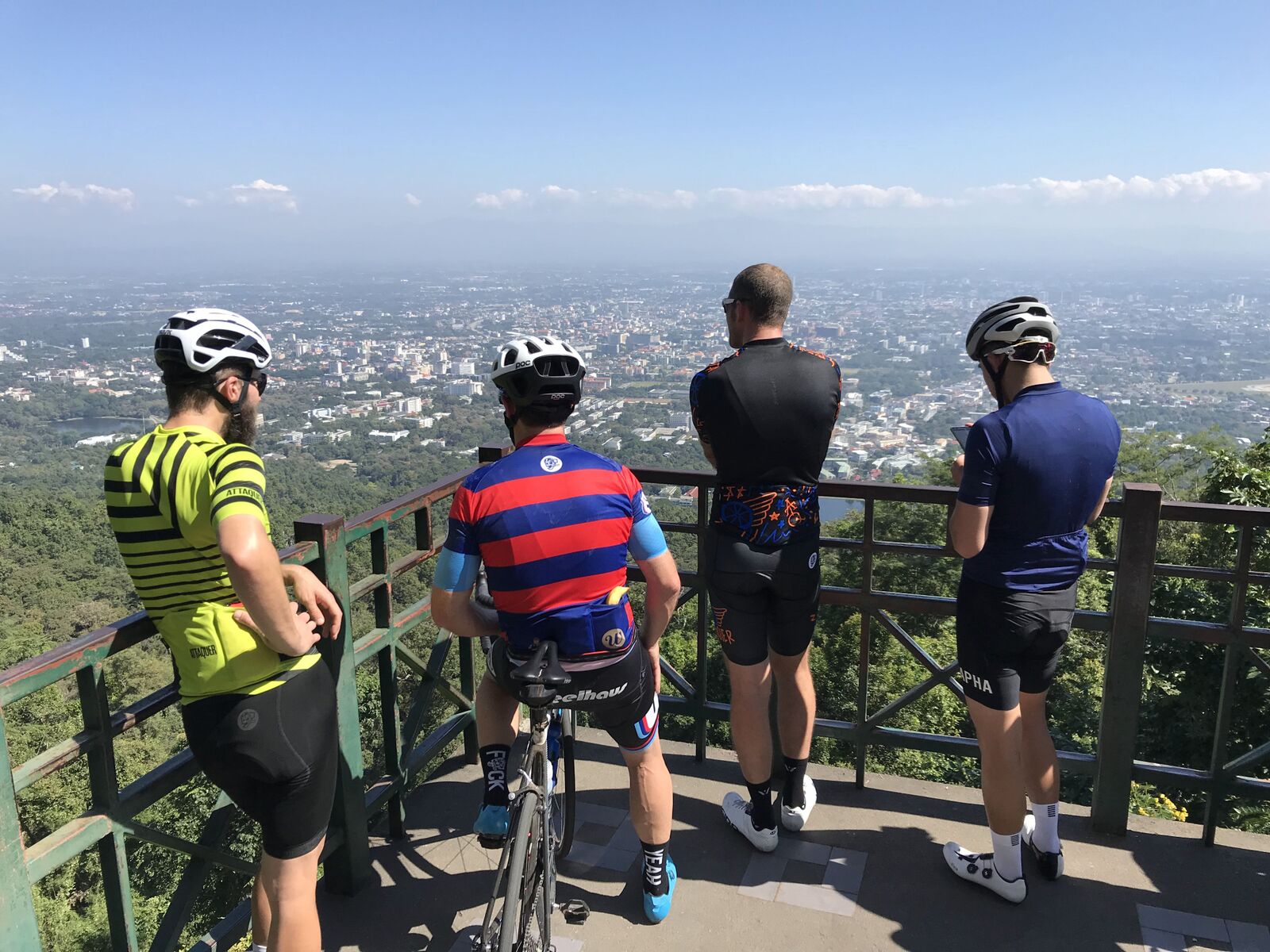 Went for a few extras up to the Doi Suthep lookout – the term dad pace is born