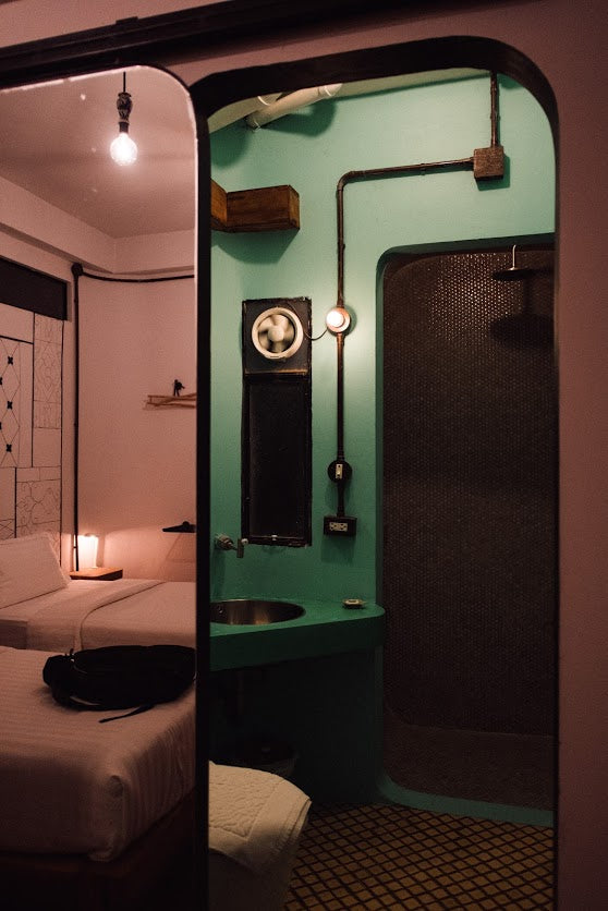 Quirky upcycle hotel rooms