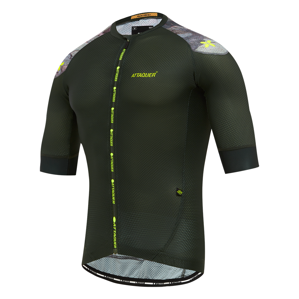 Race ULTRA+ Climbers Jersey Spotted Gum Mens | Attaquer Premium Cycling Kit