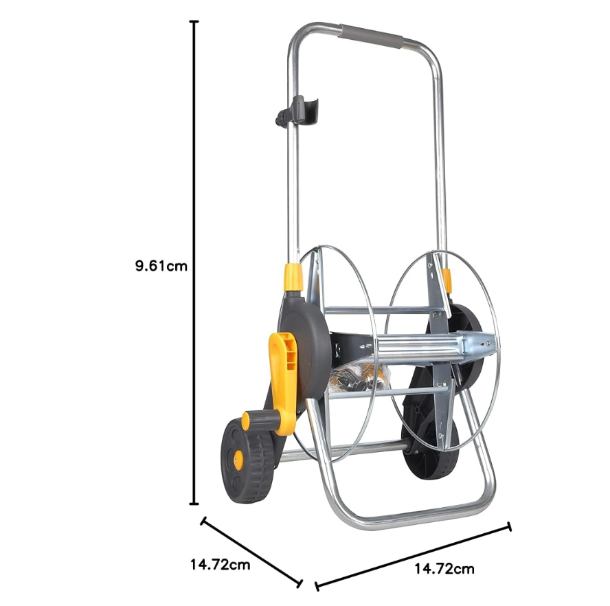 Assembled 2-in-1 Hose Reel (60m) With Hose