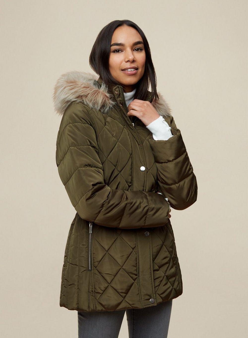 Dorothy Perkins Long Lux Padded Coat - 3 Colours – In-Excess Direct