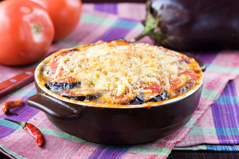 Mushroom and lentil moussaka