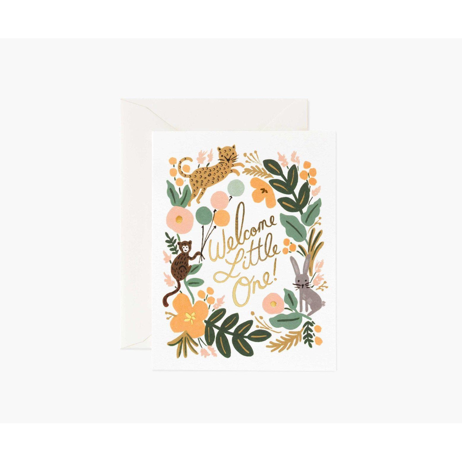 Menagerie Baby Card