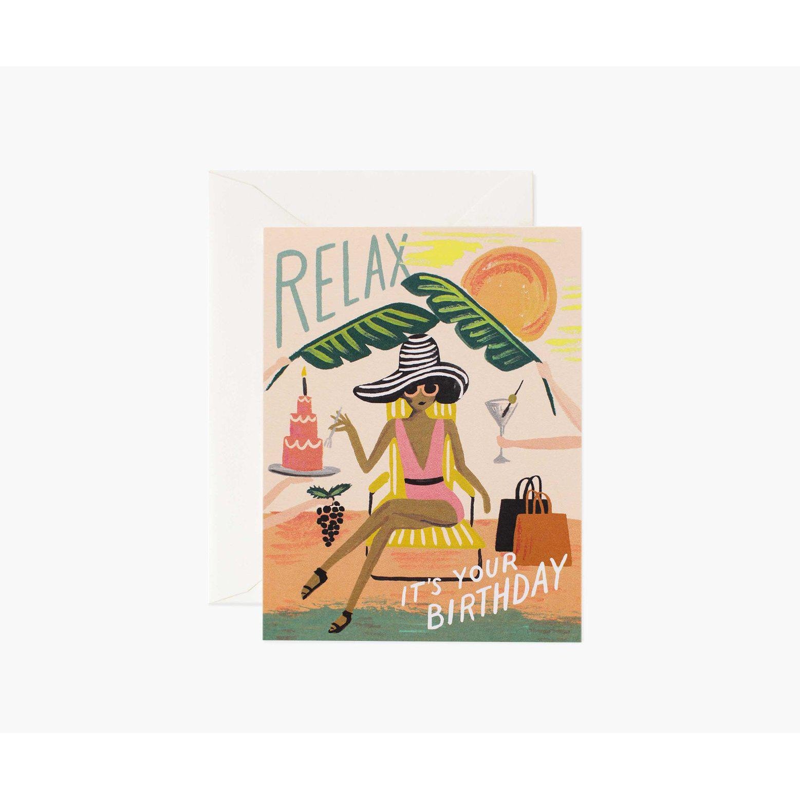 Relax Birthday Card