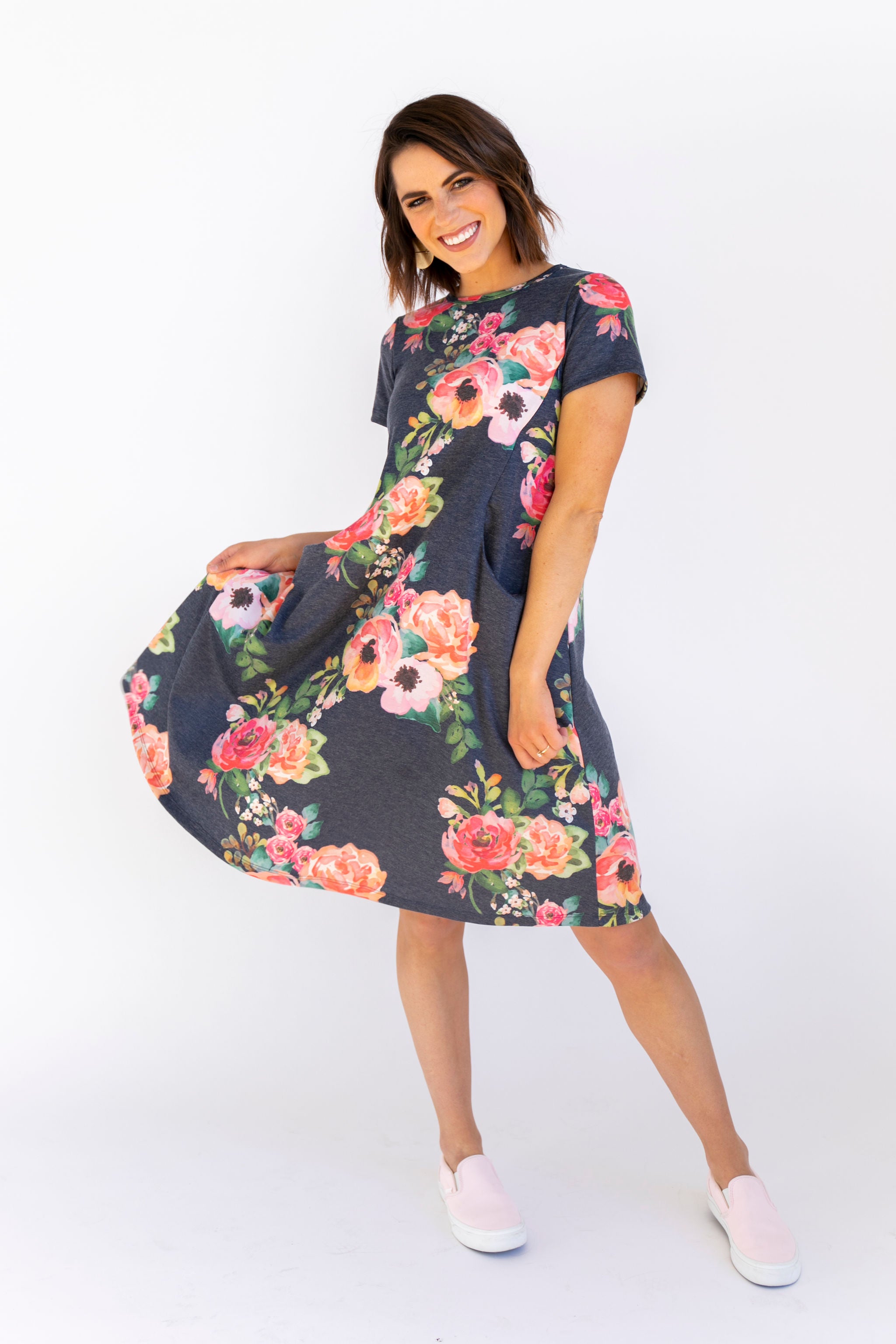 floral nursing dress