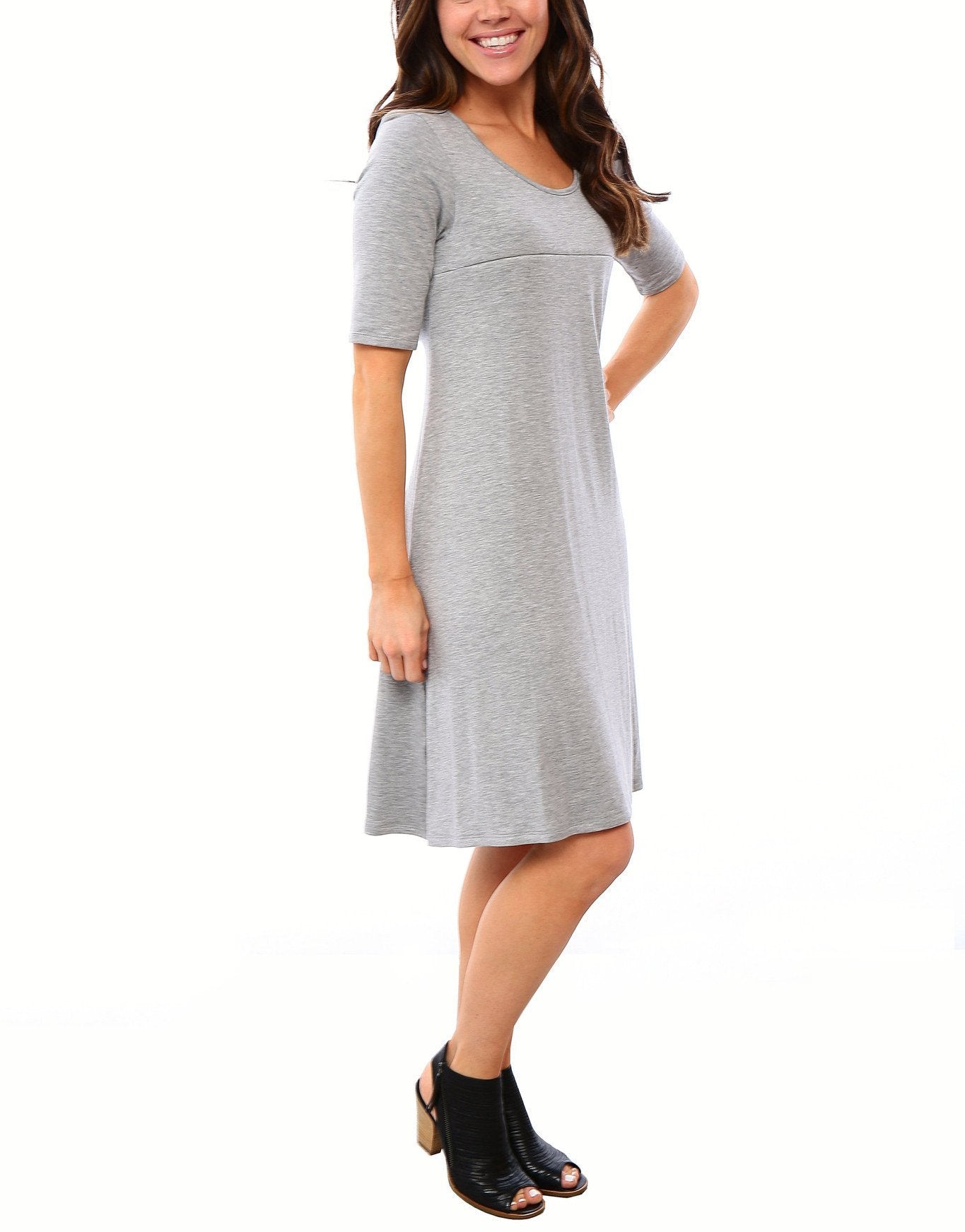 Swing Nursing Dress - Heather Grey - Final Sale – Harper & Bay