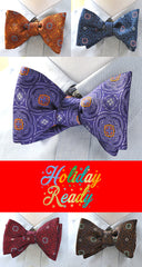 Medallion Silk Bow Ties New Arrival Christmas 2017