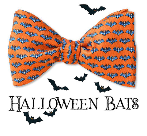 Halloween Bats Bow Tie