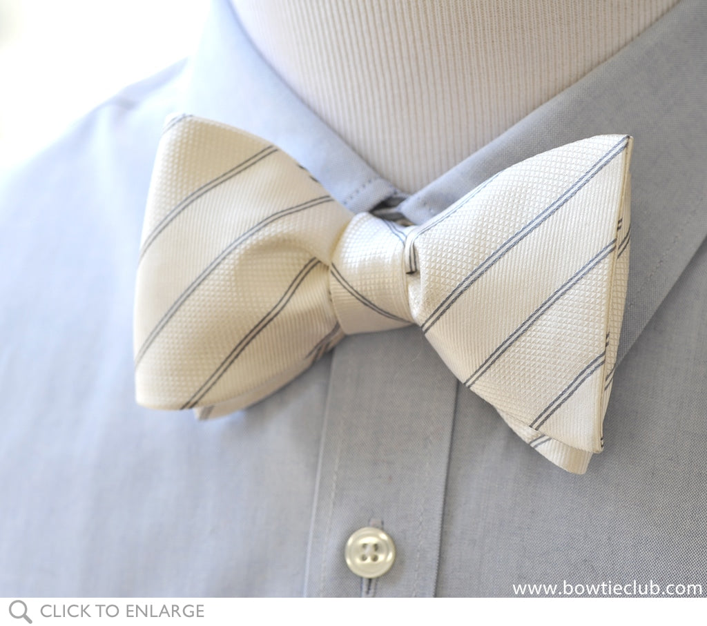 Formal Pearl White Bow Tie | www.bowtieclub.com