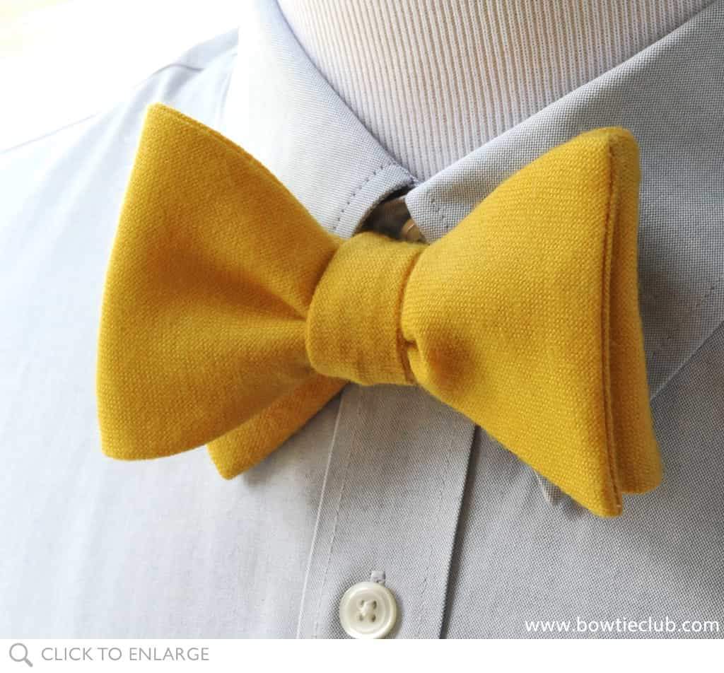 Yellow Scottish Wool Bow Tie | www.bowtieclub.com