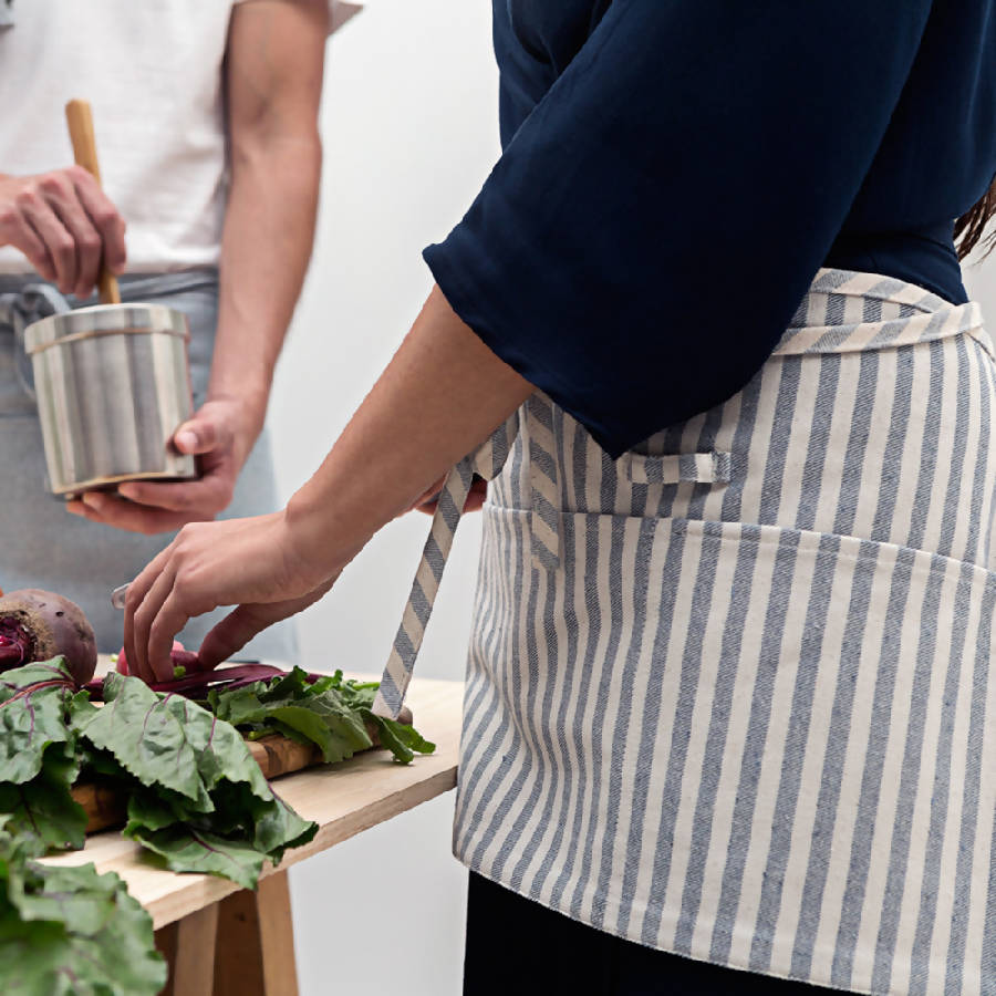 Stylish Blue Apron for Your Waist