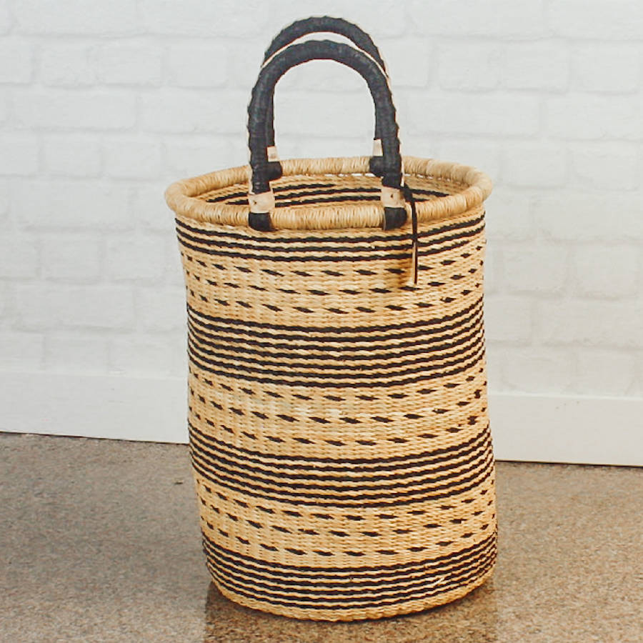 Natural Palette Laundry Hamper Bolga Baskets