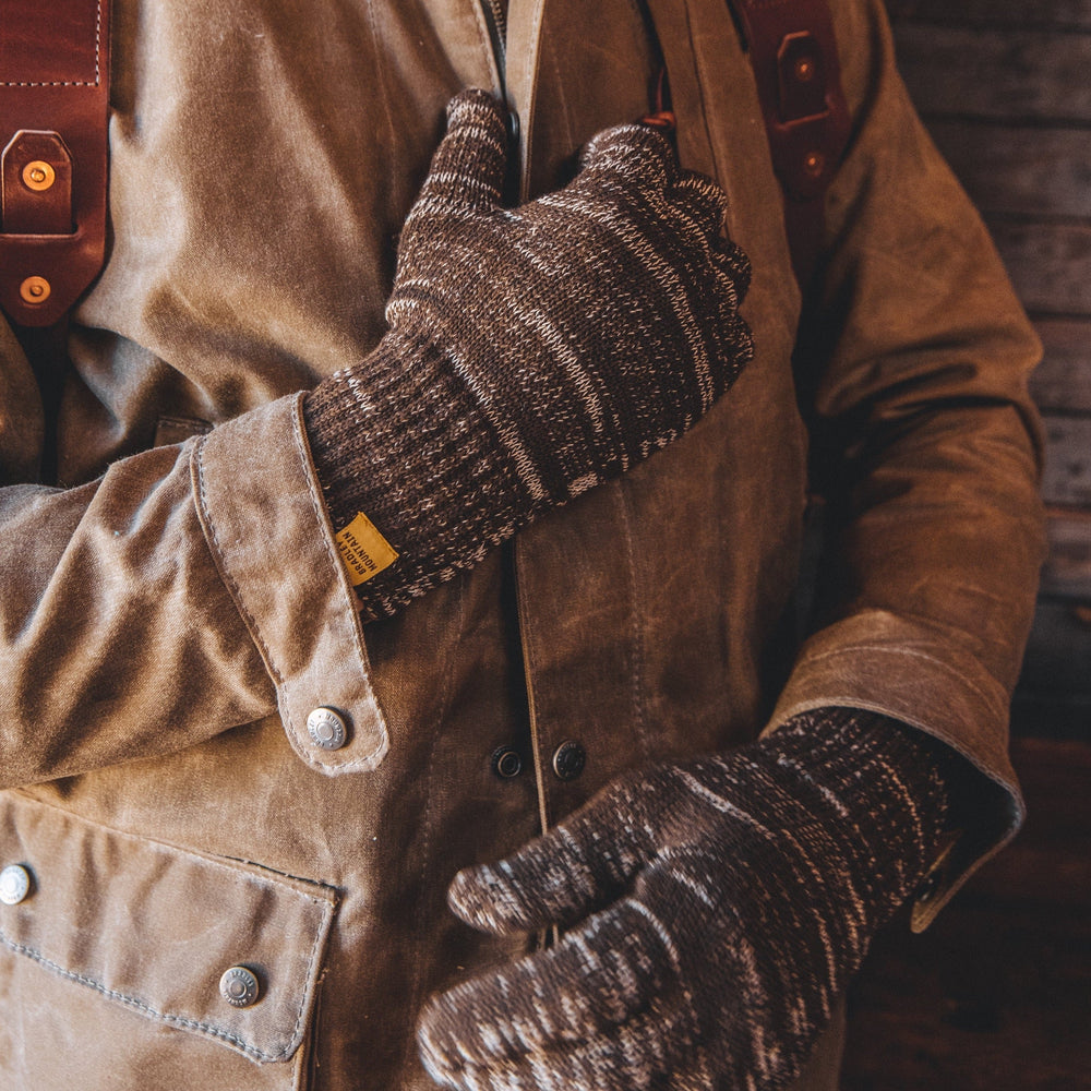 Fingerless Gloves - Desert & Natural Deerskin – Bradley Mountain