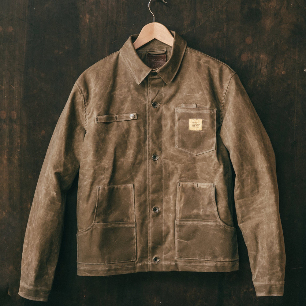 Field Jacket - Waxed Tan – Bradley Mountain