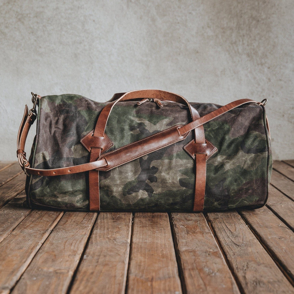 Bradley Mountain The Rambler - Water Resistant Duck Canvas Weekend Bag -  Drab, Bags