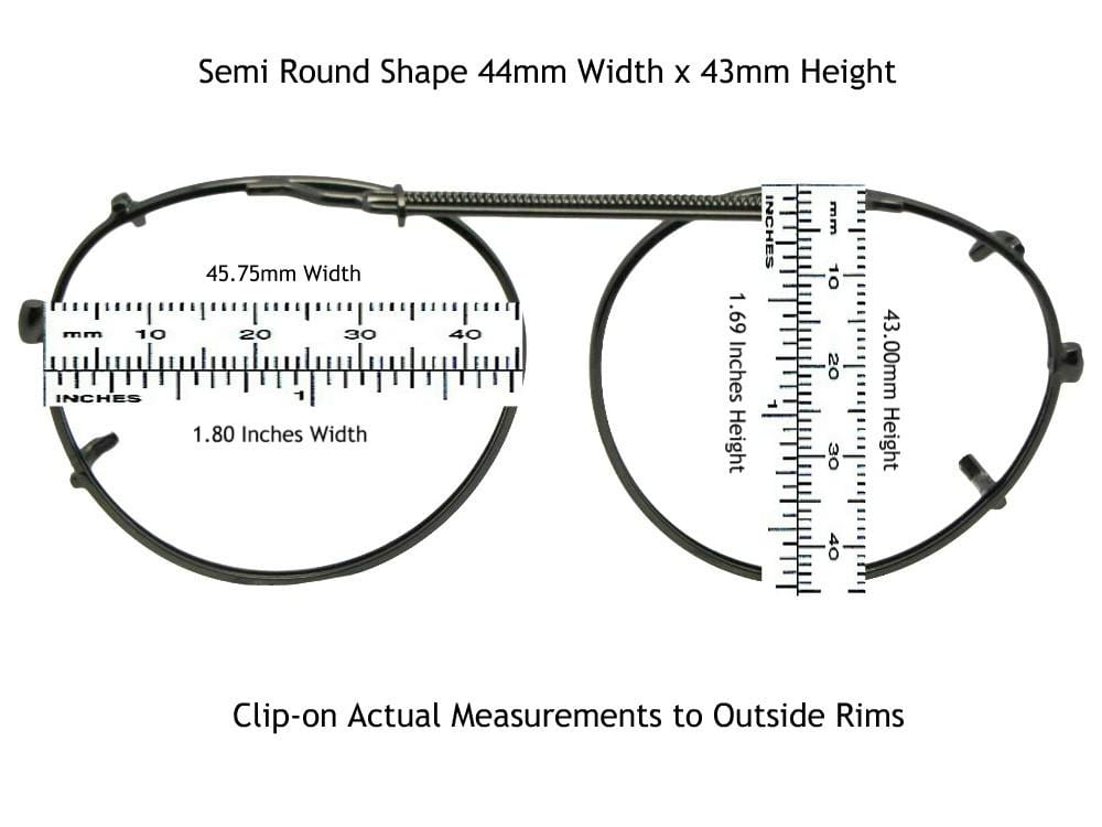 semi round glasses