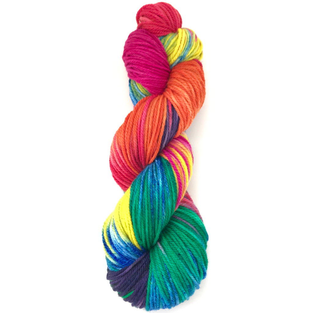 20 Ply Wool Skein Hand Painted Rainbow, 200 Grams -  Australia