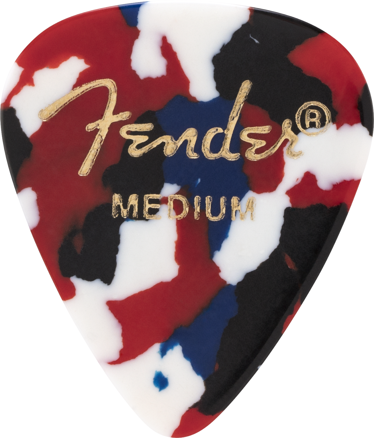 Fender 1980351780 351 Classic Celluloid Guitar Picks, White, Thin