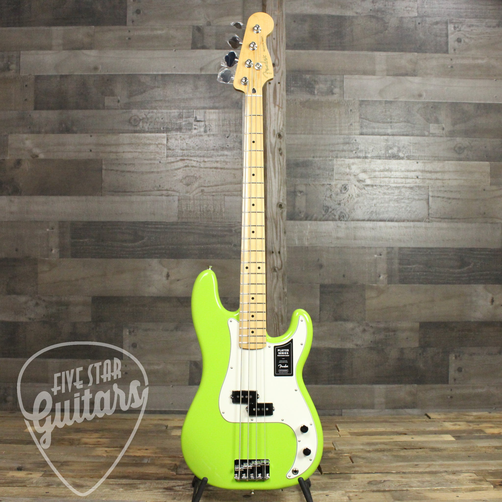 fender player precision bass electron green