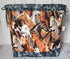 Multi Horse Large Drawstring Project Bag