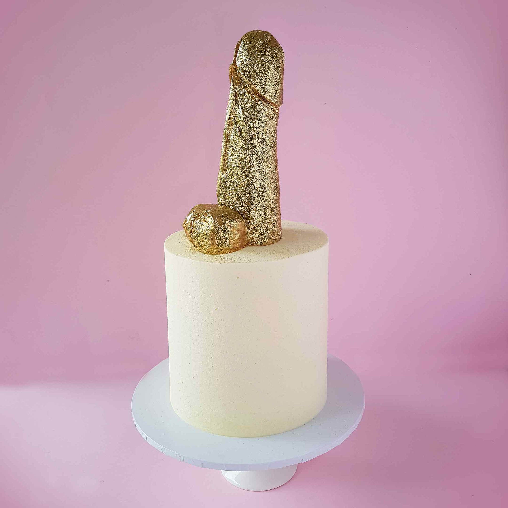 gold-penis-cake-sydney