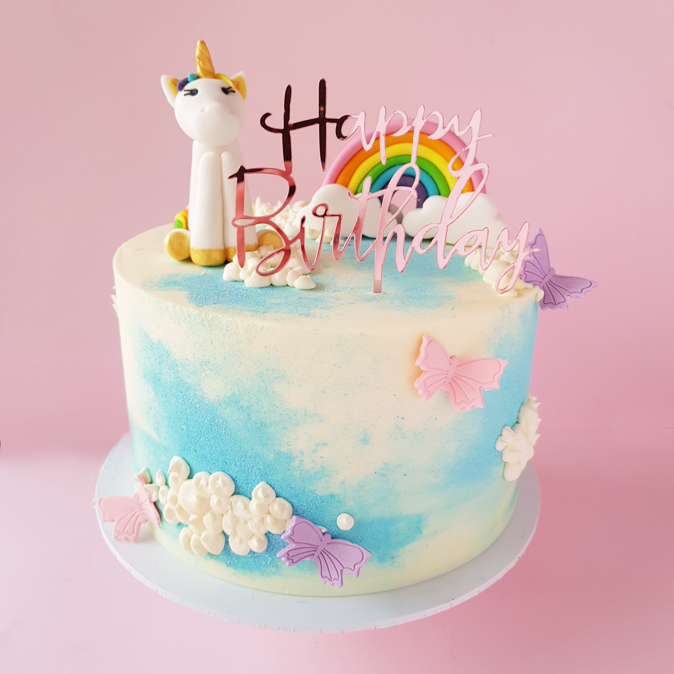 Unicorn Rainbow Cloud Cake