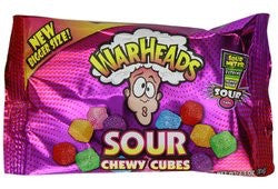 WAR HEADS SOUR CHEWY CUBES STANDARD BAG