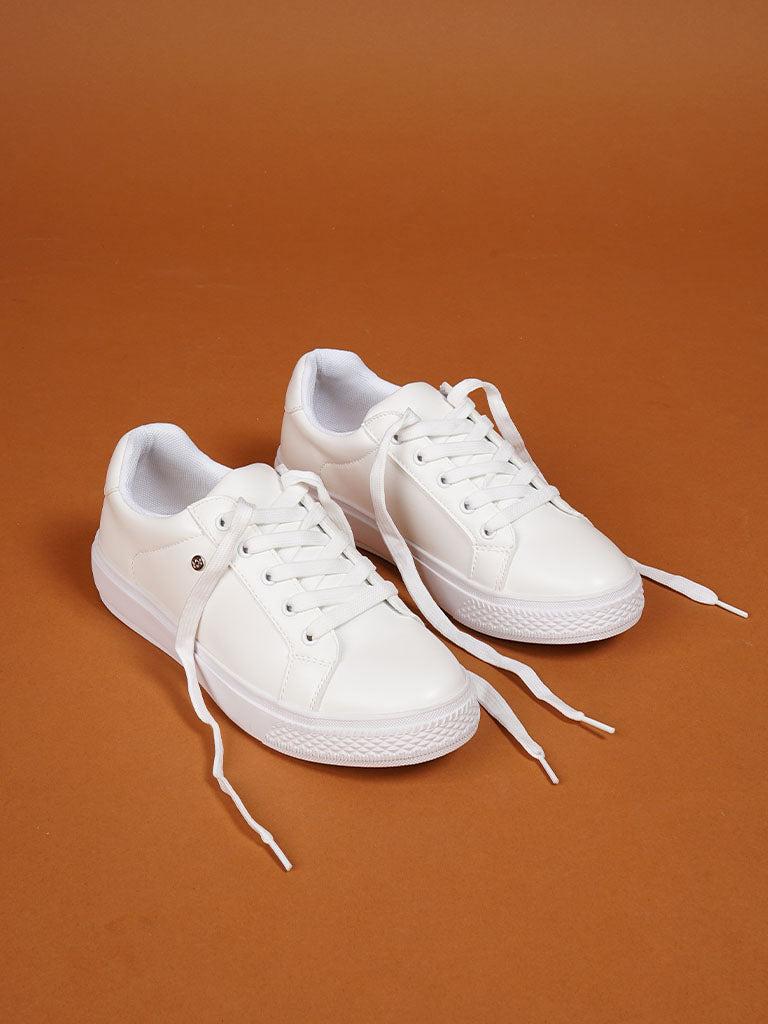 slip on lace sneakers