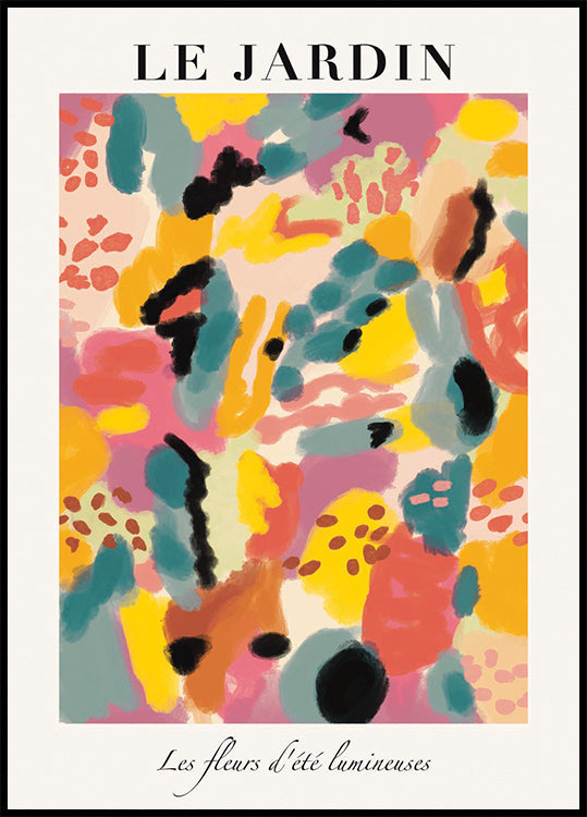 Le Jardin, luminous summer garden Poster (70x100cm) - Plakater > Konstaffischer