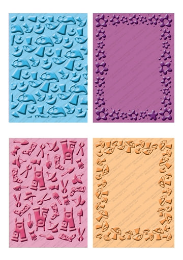 Cuttlebug Cricut companion embossing folder set - Freshly picked