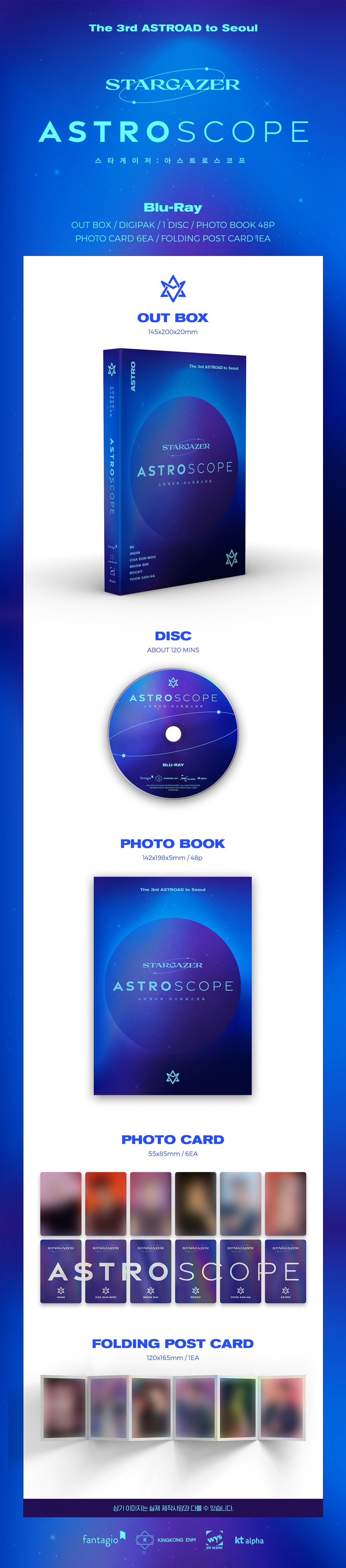 ASTRO - The 3rd ASTROAD to Seoul STARGAZER Blu-Ray – Korea Box