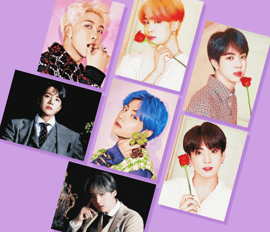 Bts Cubic Painting Ver 3 - btsad