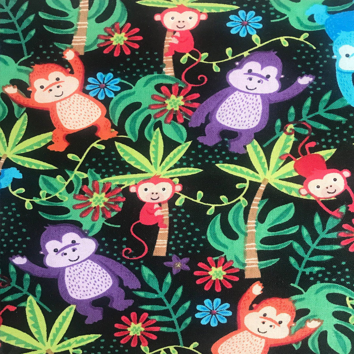 FS657 Gorillas Cotton Fabric – Fabric Styles