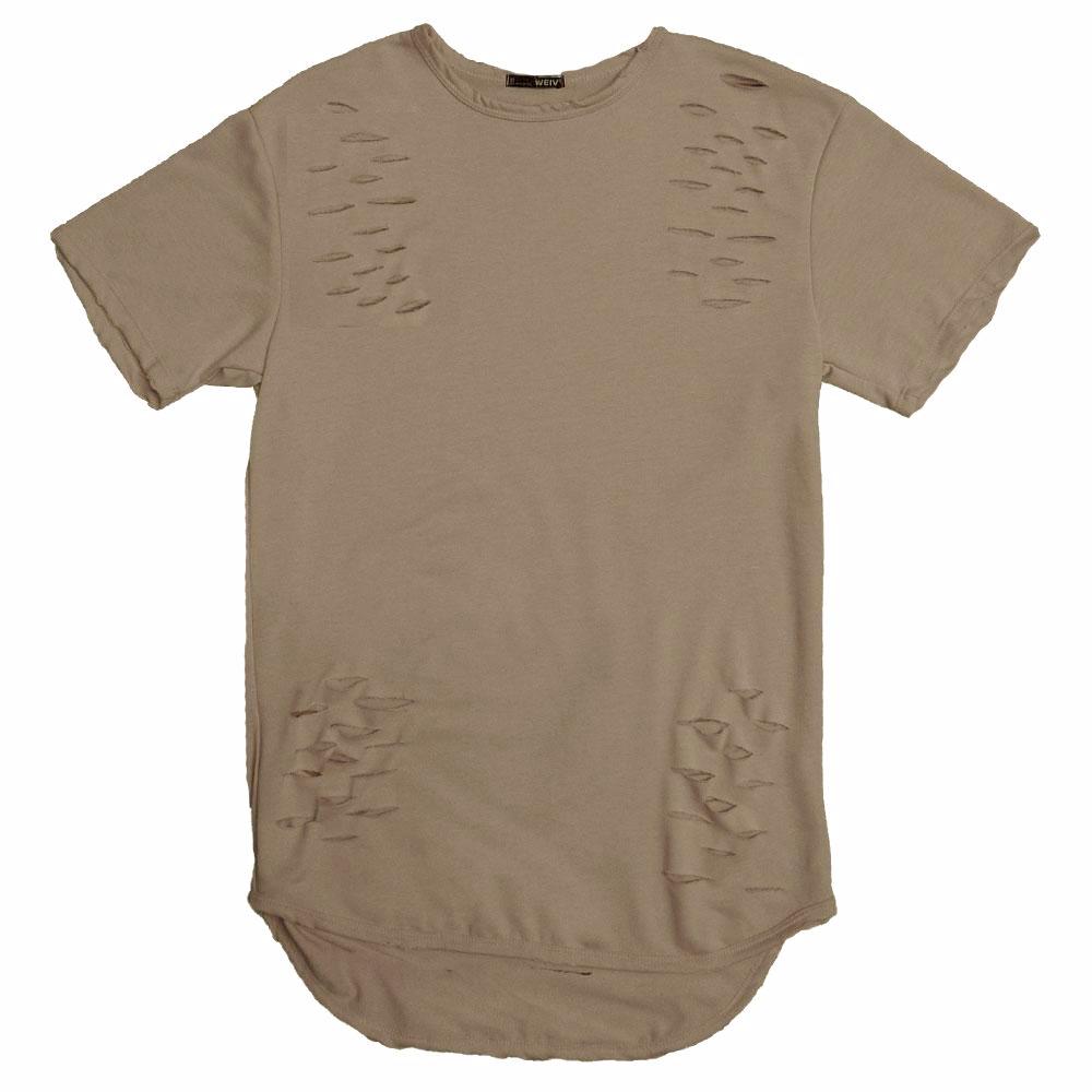 Taupe Scissor Dressed Tee