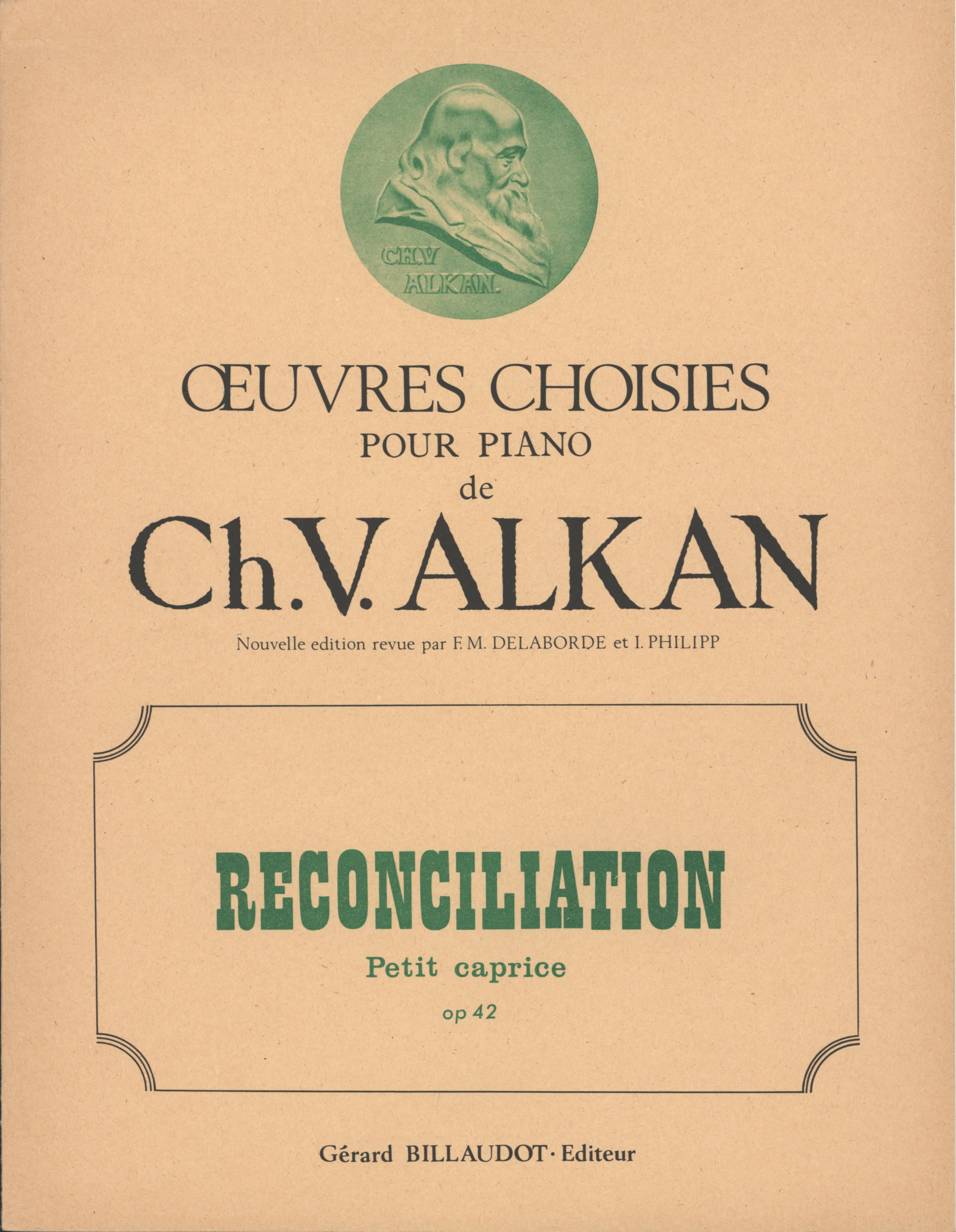 和解・小さなカプリス・Op.42（シャルル＝ヴァランタン・アルカン）（ピアノ）【Reconciliation Petit Caprice Opus 42】